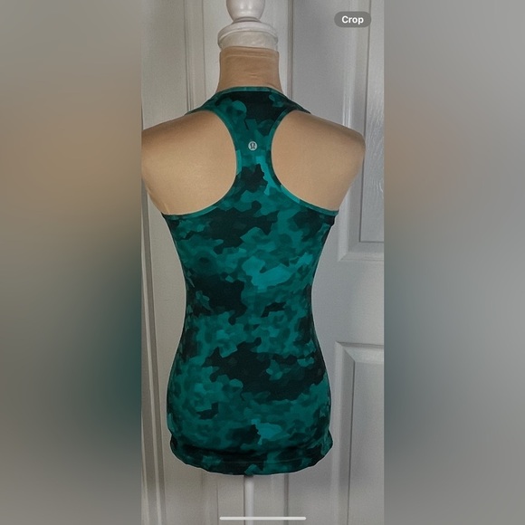 Lululemon Cool Racerback Clouded Dreams Cosmic Teal Multi Size 4 - Picture 10 of 11